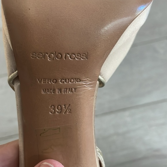 Sergio Rossi platform heel floral sequin toe Y2K vintage square toe gorgeous 9.5 - Picture 8 of 14